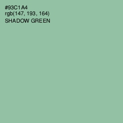 #93C1A4 - Shadow Green Color Image
